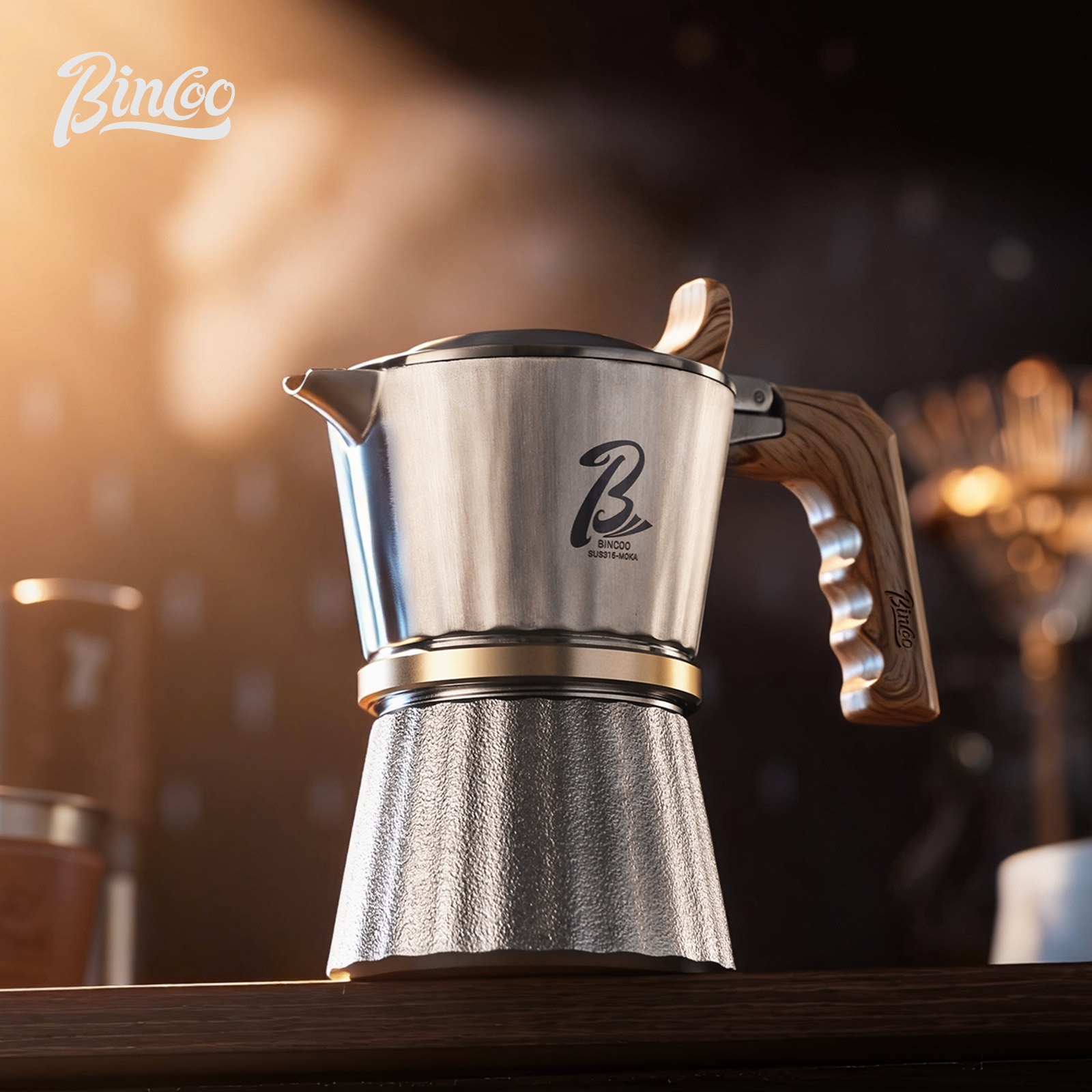 Bincoo Premium 3-Valve Moka Po - Moka Pot Stove ulasan dan harga