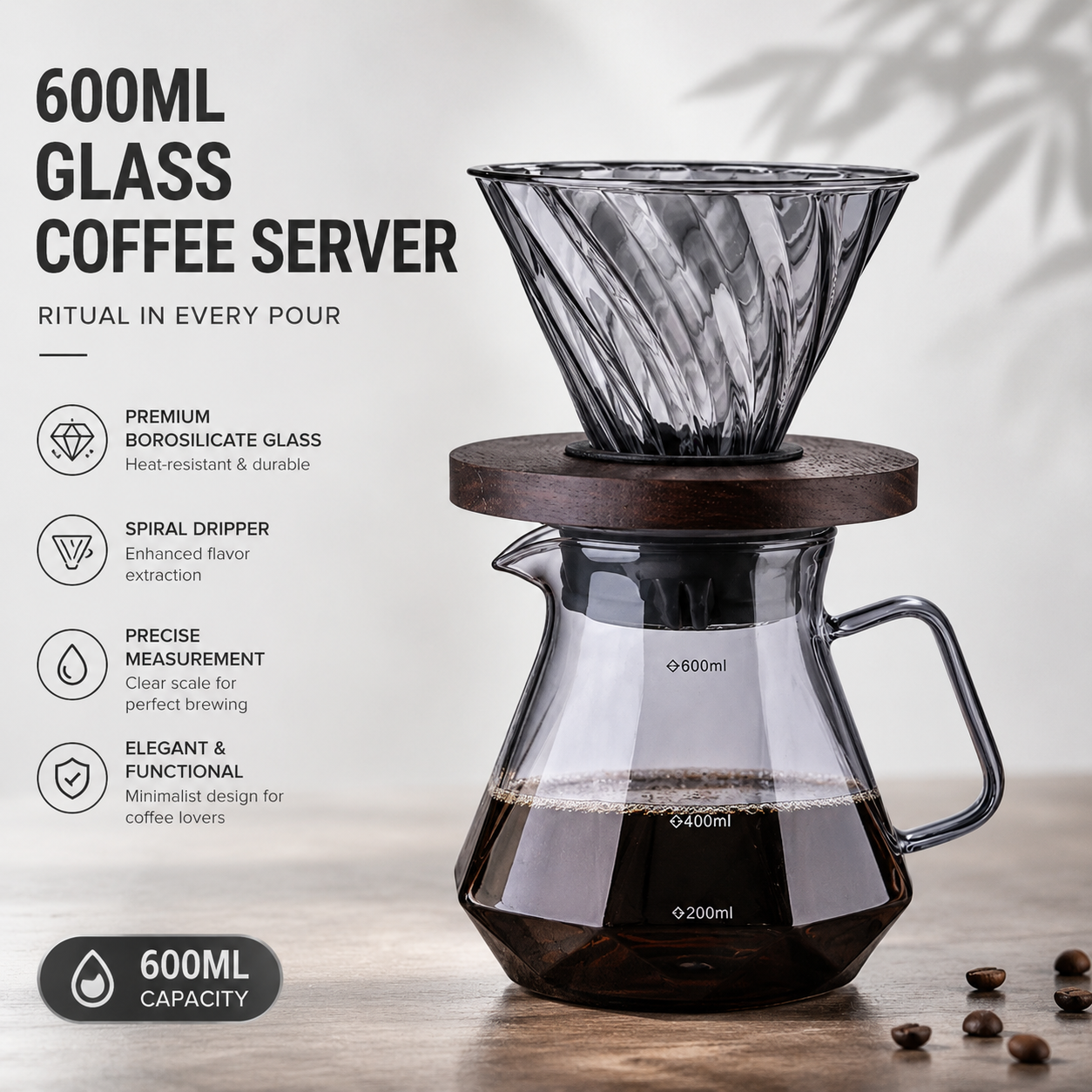 Magpie Glass Coffee Pot For V6 - Coffee And Tea Glass ulasan dan harga