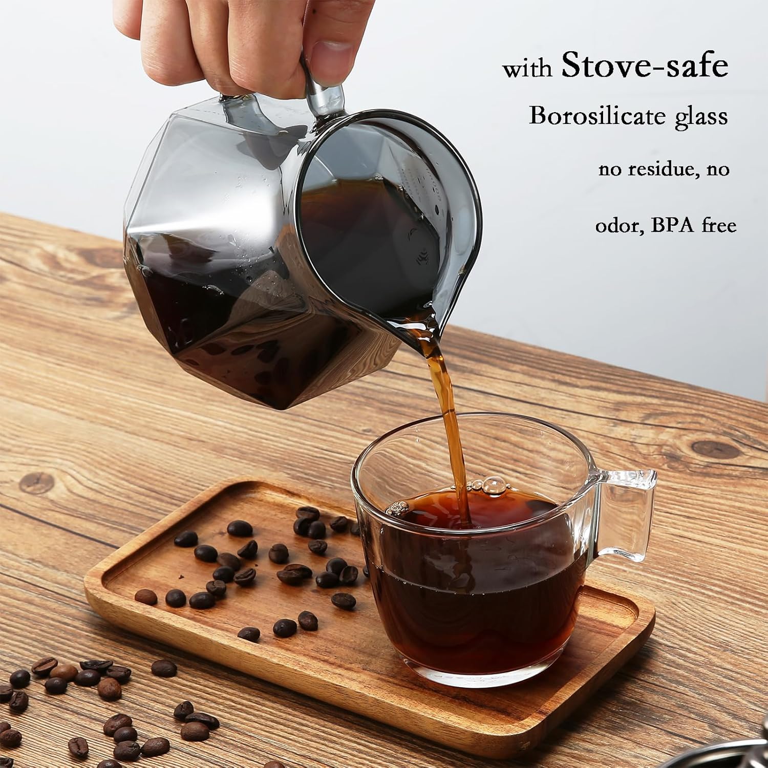 Magpie Glass Coffee Pot For V6 - Coffee And Tea Glass ulasan dan harga