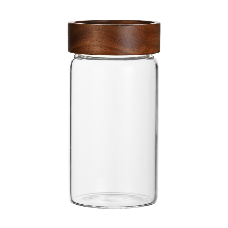 Glass Sealed Storage Jar With  - Coffee Tea Bean ulasan dan harga