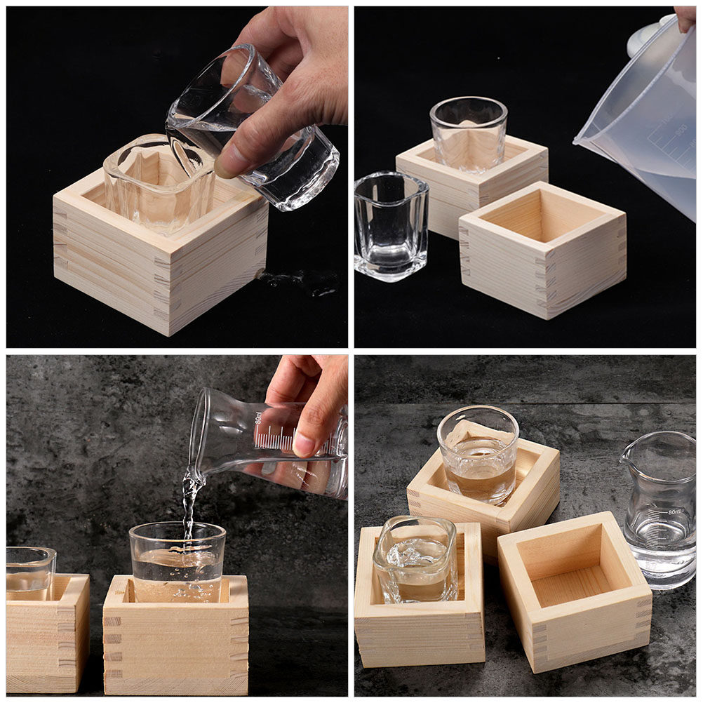 1Set Transparent Glass Sake Cu - Coffee And Tea Glass ulasan dan harga
