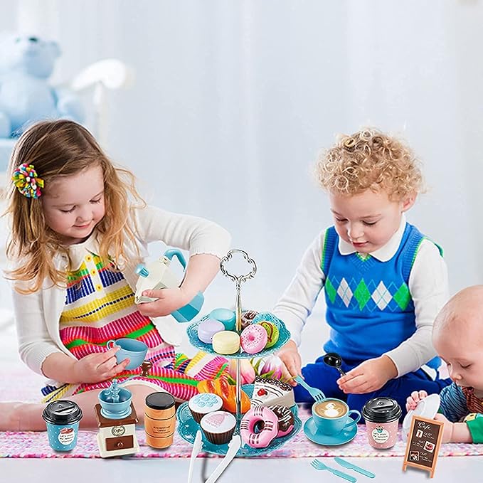 Pretend Play Coffee Set 38 PIE - Coffee Tea Game ulasan dan harga