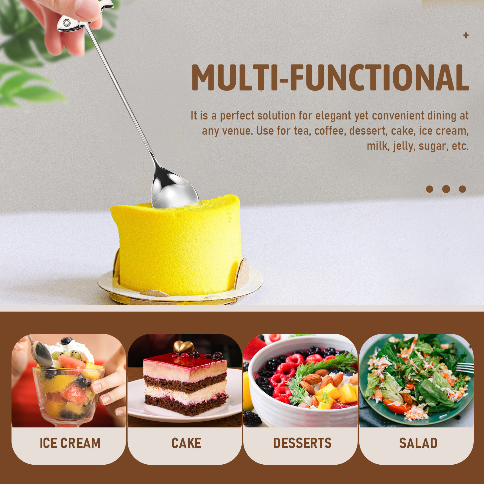 3Pcs Lovely Wooden Handle Stai - Coffee Jelly Tea ulasan dan harga