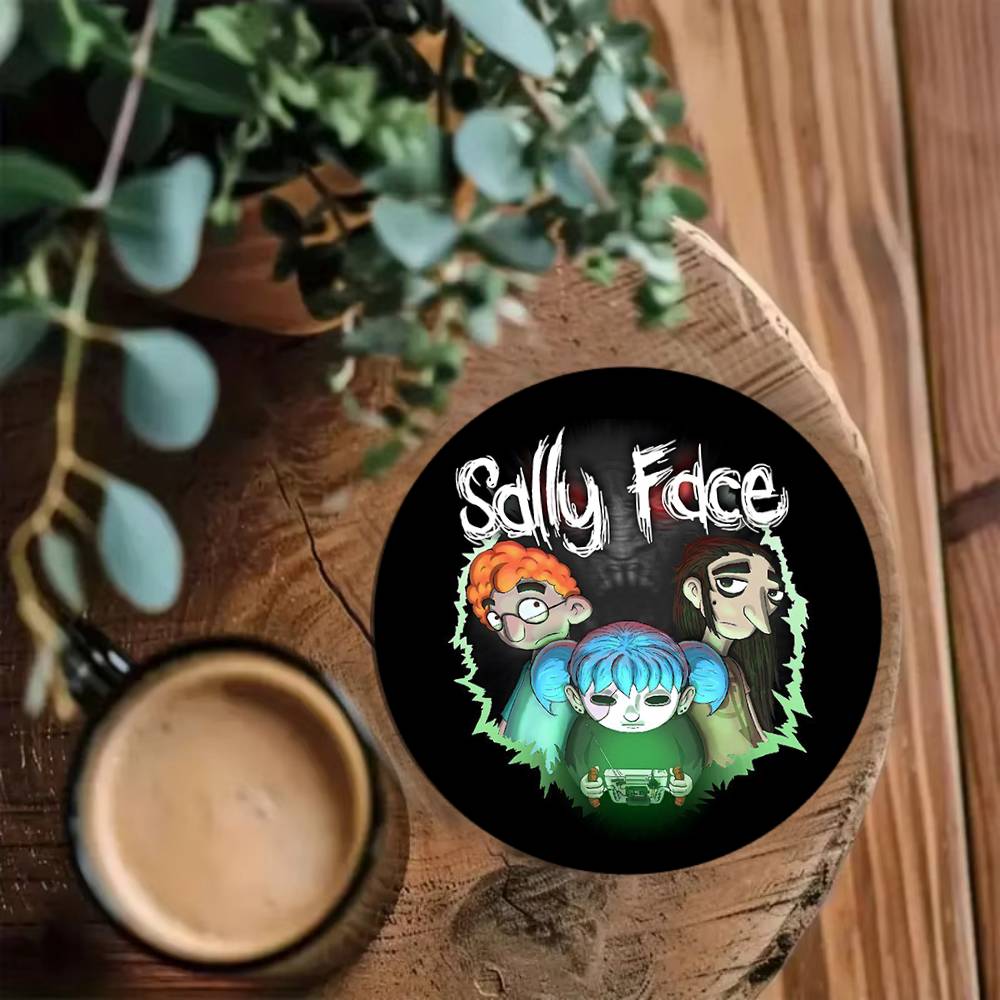 Game Sally Face Coasters 10cm  - Coffee Tea Game ulasan dan harga