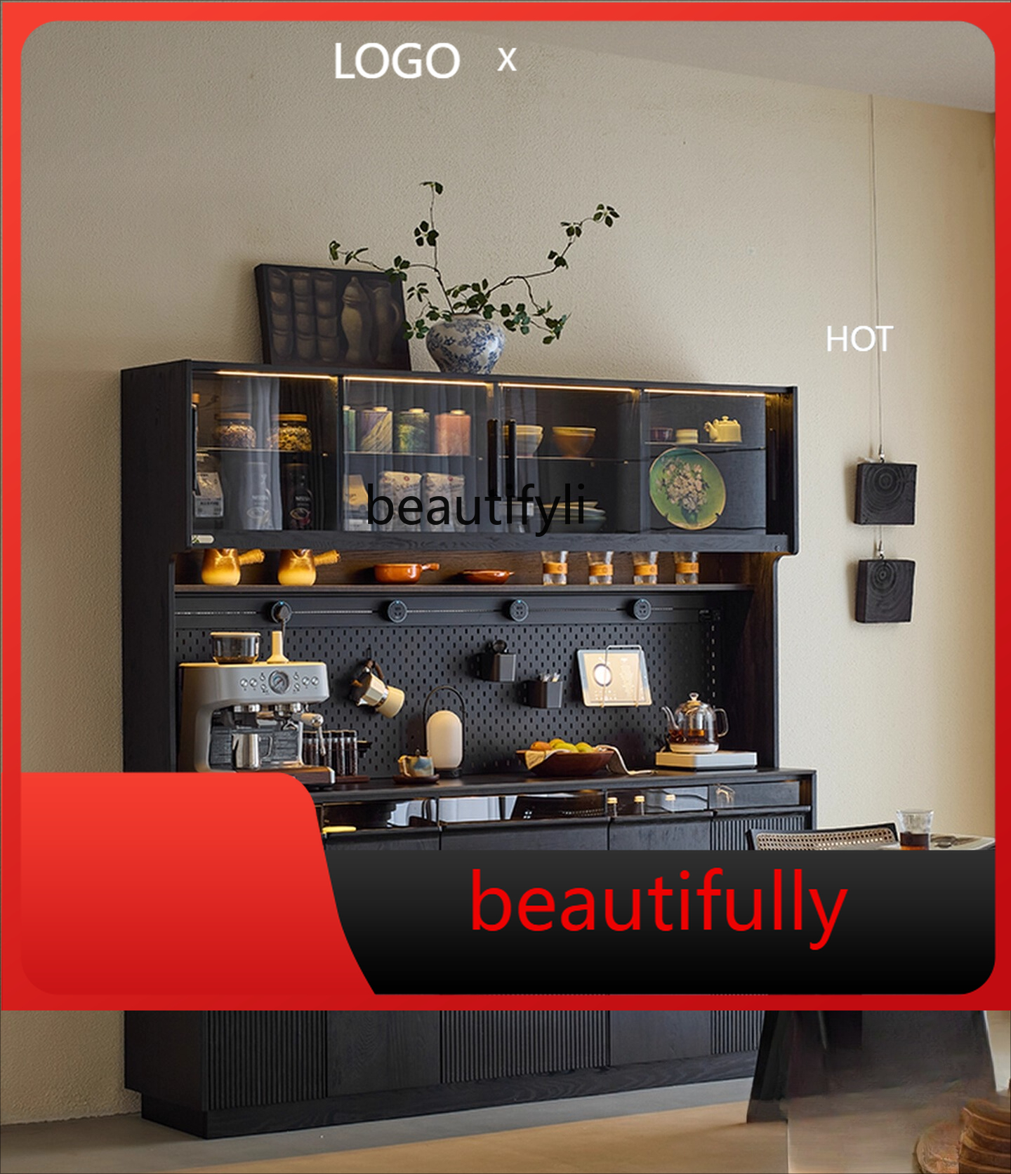 X  Solid wood sideboard integr - Coffee X Tea ulasan dan harga