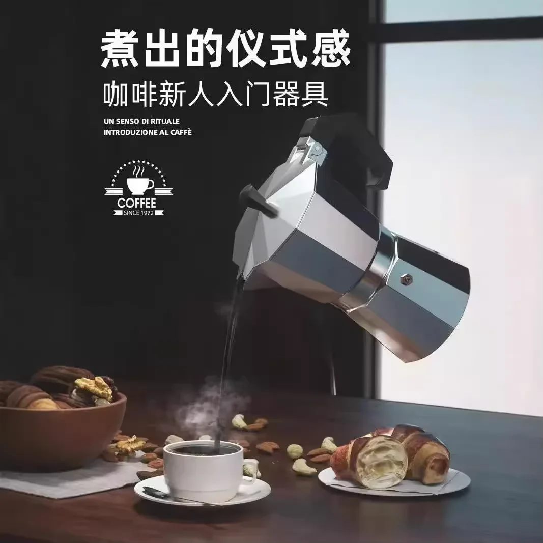 Coffee Maker Moka Pot 50ml-600 - Moka Pot Stove ulasan dan harga
