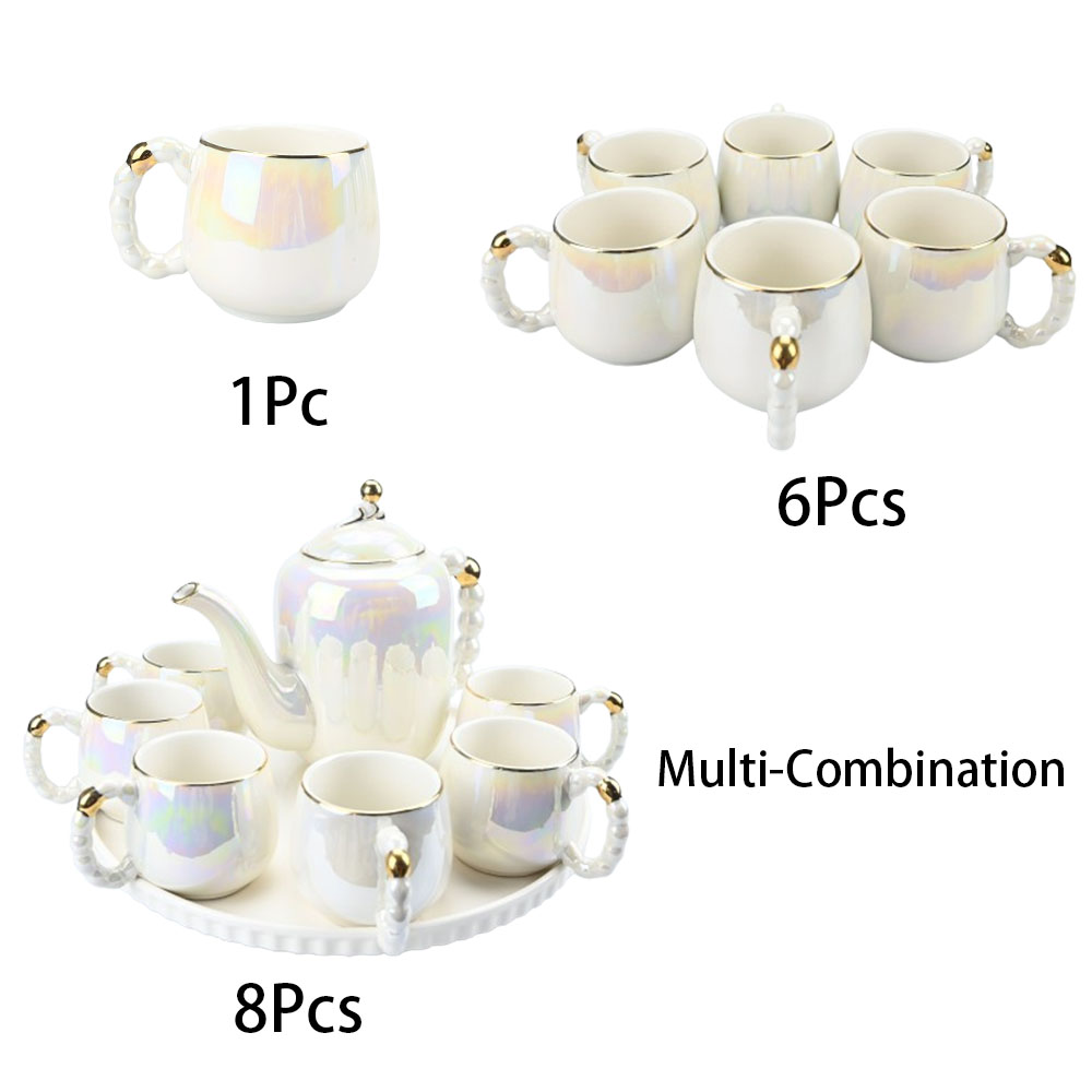 8pcs porcelain tea set colored - Coffee Tea Creamer ulasan dan harga